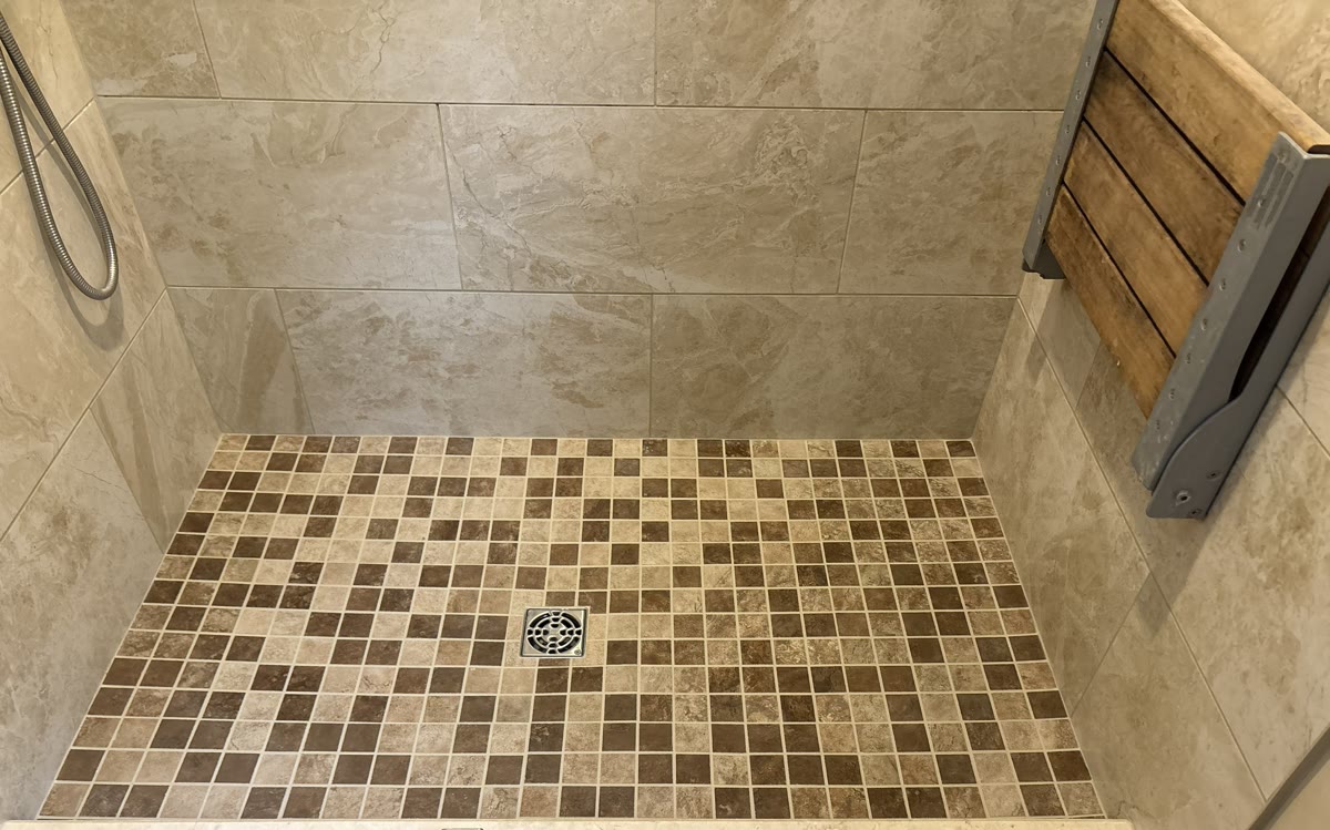 Mosaic Shower Floor